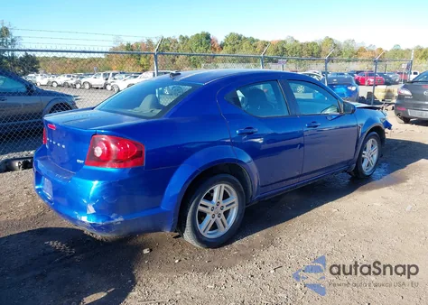 2012 Dodge Avenger Sxt from USA, damaged, VIN 1C3CDZCB6CN183337